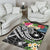 The Philippines Area Rug - Summer Plumeria (Black) - Polynesian Pride