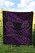 Aotearoa Premium Quilt Purple Maori Manaia With Silver Fern - Polynesian Pride