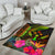 Kosrae Polynesian Personalised Area Rug - Hibiscus and Banana Leaves - Polynesian Pride