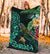 Tiki Polynesian Premium Blanket Turtle Hibiscus - Polynesian Pride