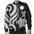 Nauru Men's Bomber Jacket - White Tentacle Turtle - Polynesian Pride