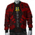 Tuvalu Men Bomber Jackets - Polynesian Tattoo Red - Polynesian Pride