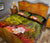 Custom Personalised Chuuk Quilt Bed Set - Humpback Whale with Tropical Flowers (Yellow) - Polynesian Pride