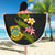 Tuvalu Custom Personalised Beach Blanket - Plumeria Tribal - Polynesian Pride