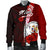 Niue Polynesian Men's Bomber Jacket - Coat Of Arm With Hibiscus - Polynesian Pride