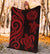 American Samoa Premium Blanket - Red Tentacle Turtle - Polynesian Pride