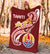 Tahiti Premium Blanket - Tahiti Seal Polynesian Patterns Plumeria - Polynesian Pride