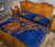 Marshall Islands Polynesian Quilt Bed Set - Marshall Islands Flag & Blue Turtle Hibiscus - Polynesian Pride