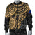 Guam Polynesian Bomber Jacket (Men) - Golden Turtle - Polynesian Pride