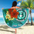 Northern Mariana Islands Beach Blanket - Custom Personalised Tropical Flowers Style - Polynesian Pride