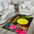 Palau Polynesian Personalised Area Rug - Hibiscus and Banana Leaves - Polynesian Pride