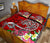 Polynesian Quilt Bed Set - Turtle Plumeria Red Color - Polynesian Pride