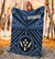 Kosrae Premium Blanket - Kosrae Flag In Polynesian Tattoo Style (Blue) - Polynesian Pride