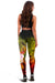 Samoa Leggings - Humpback Whale with Tropical Flowers (Yellow) - Polynesian Pride