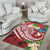 YAP Polynesian Ares Rug - Summer Plumeria (Red) - Polynesian Pride