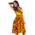 Polynesia Women's Dress - Tribal Pattern Yellow - Polynesian Pride