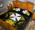 Wallis And Futuna Polynesian Quilt Bed Set Hibiscus Yellow - Polynesian Pride