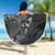 Vanuatu Polynesia Beach Blanket Turtle Hibiscus Black - Polynesian Pride
