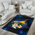 Tokelau Polynesian Area Rug - Turtle With Plumeria Flowers - Polynesian Pride