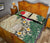 Tokelau Polynesian Quilt Bed Set - Hibiscus Turtle Tattoo Beige - Polynesian Pride