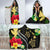 Hawaii Map Turtle Hibiscus Plumeria Polynesian - Hooded Blanket AH - Polynesian Pride