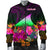 Tokelau Men's Bomber Jacket - Summer Hibiscus - Polynesian Pride