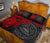 American Samoa Polynesian Quilt Bed Set - American Samoa Seal & Red Turtle Hibiscus - Polynesian Pride