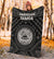 American Samoa Premium Blanket - Seal In Polynesian Tattoo Style ( Black) - Polynesian Pride