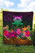 Tuvalu Premium Quilt - Summer Hibiscus - Polynesian Pride