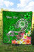 FSM Custom Personalised Premium Quilt - Turtle Plumeria (Green) - Polynesian Pride