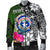 Northern Mariana Islands Men Bomber Jacket - Turtle Plumeria Banana Leaf - Polynesian Pride