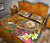 Samoa Quilt Bed Set - Turtle Plumeria (Gold) - Polynesian Pride