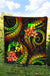 Tonga Polynesian Premium Quilt - Reggae Plumeria - Polynesian Pride