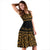 Turtle Personalised Women's Dress - Polynesian Gold Curve Style - Polynesian Pride