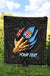 Fiji Personalised Quilt - Fiji In Me (Black) - Polynesian Pride