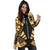 Society Islands Hoodie Dress - Polynesian Tattoo Gold - Polynesian Pride