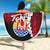 Tahiti Polynesian Beach Blanket - Tribal Wave Tattoo Flag Style - Polynesian Pride