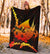 Tokelau Polynesian Premium Blanket - Swordfish With Hibiscus - Polynesian Pride