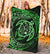 Hawaiian Turtle Polynesian Green Premium Blanket - Polynesian Pride