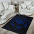 Hawaii Kanaka Turtle Hibiscus Polynesian Rug - Anthea Style Blue - Polynesian Pride