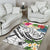 Fiji Polynesian Area Rug - Summer Plumeria (White) - Polynesian Pride