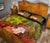 Yap Quilt Bed Set - Humpback Whale with Tropical Flowers (Yellow) - Polynesian Pride