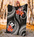 Polynesian Hawaii Premium Blanket - Black Plumeria - Polynesian Pride