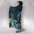 Hawaii Turtle Shark Manta Ray Hibiscus Plumeria Hooded Blanket - Polynesian Pride