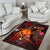 American Samoa Polynesian Area Rug - Legend of American Samoa (Red) - Polynesian Pride