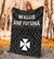 Wallis and Futuna Premium Blanket - Wallis and Futuna Seal With Polynesian Tattoo Style - Polynesian Pride