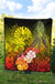 Tahiti Premium Quilt - Humpback Whale with Tropical Flowers (Yellow) - Polynesian Pride