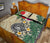 American Samoa Polynesian Quilt Bed Set - Hibiscus Turtle Tattoo Beige - Polynesian Pride