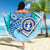 Northern Mariana Islands Beach Blanket - Turtle Under The Sea Style - Polynesian Pride