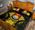 Kiribati Polynesian Quilt Bed Set Hibiscus Yellow - Polynesian Pride